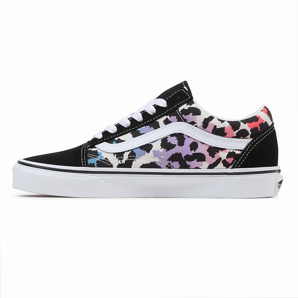 Men's Vans Old Skool Sneakers Black / Multicolor | USA93452