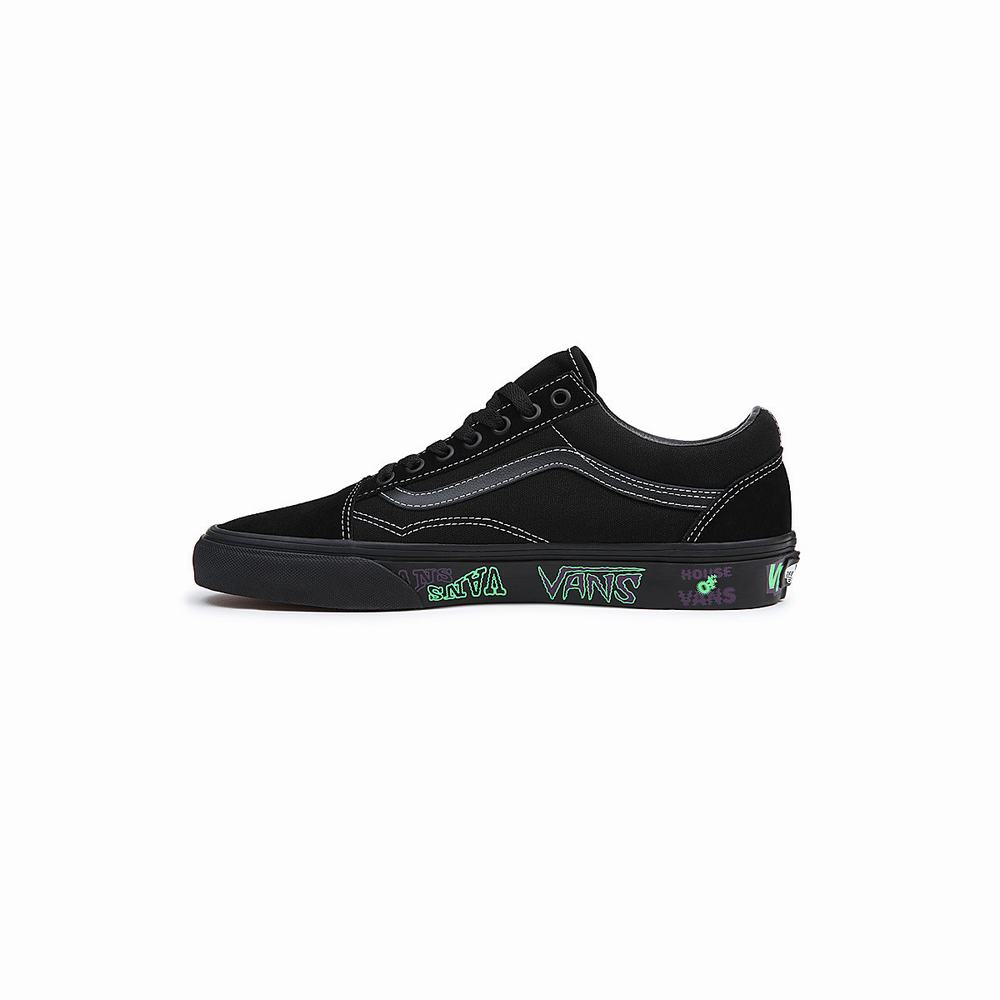 Men's Vans Old Skool Sneakers Black | USA43072