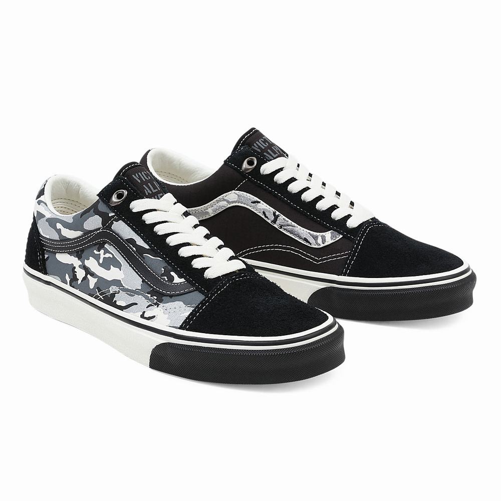 Men\'s Vans Old Skool Sneakers Black | USA48207