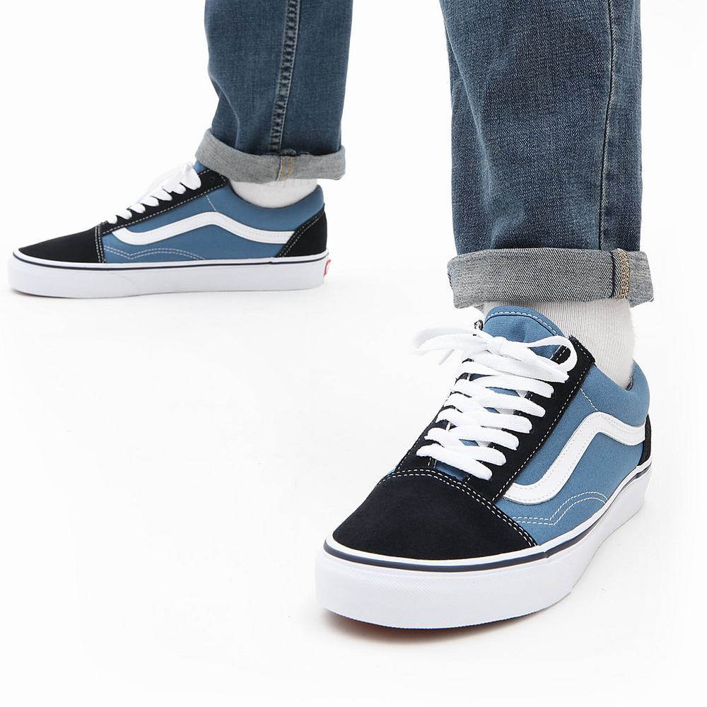 Men's Vans Old Skool Sneakers Blue | USA31489