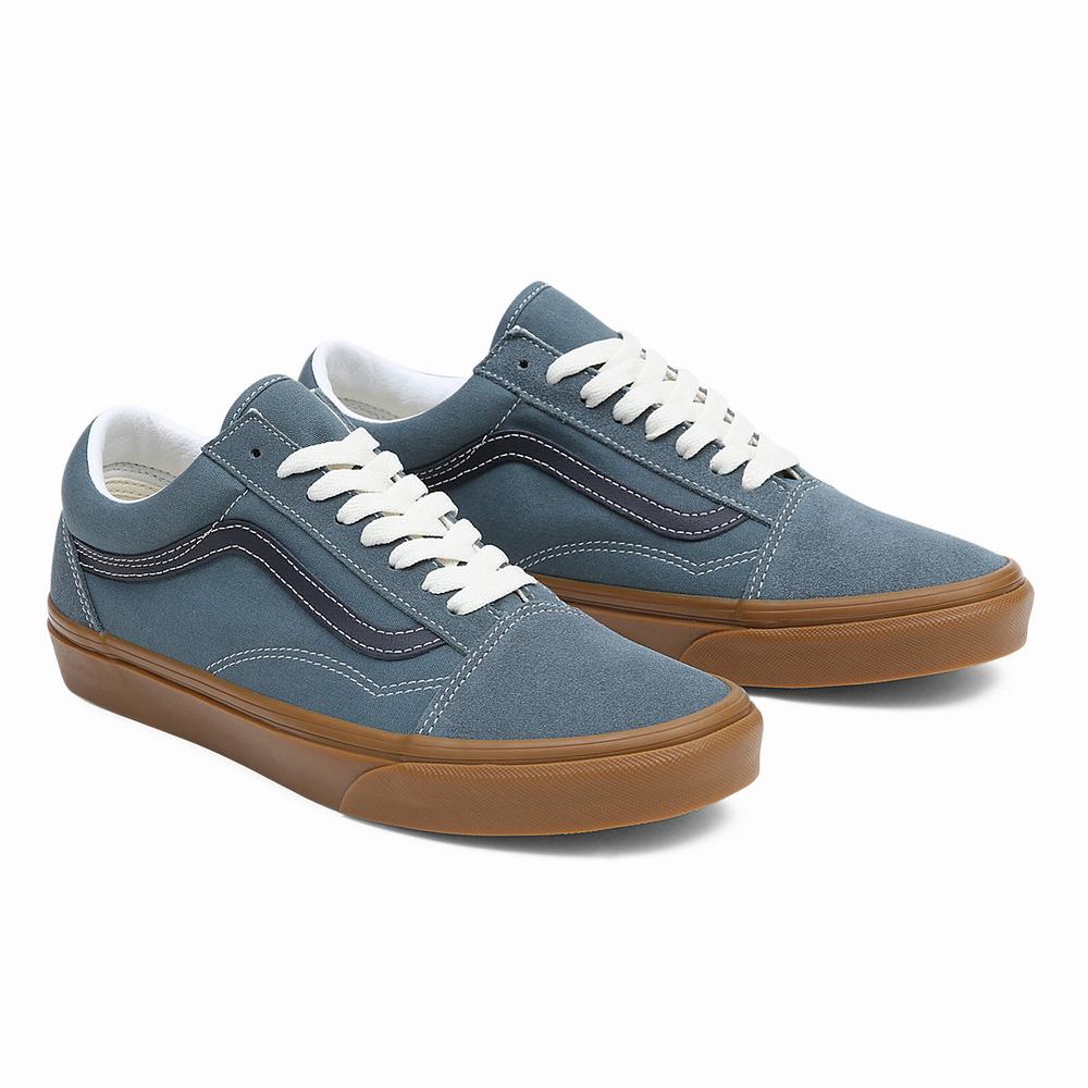 Men\'s Vans Old Skool Sneakers Blue | USA70162