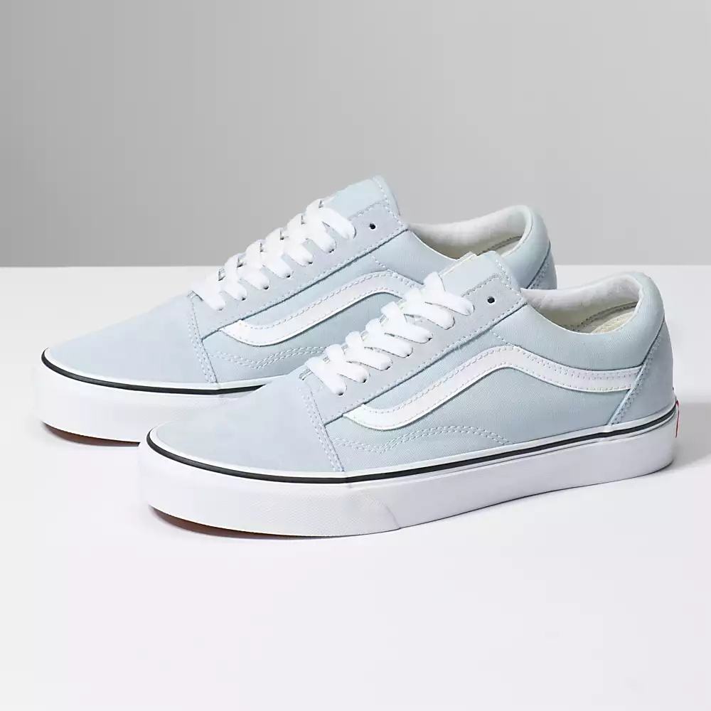 Men\'s Vans Old Skool Sneakers Blue / White | USA50126