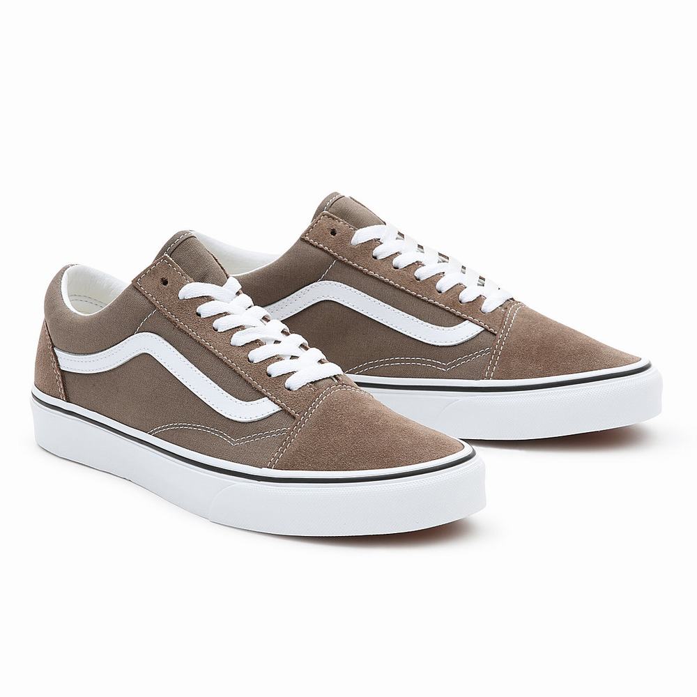 Men\'s Vans Old Skool Sneakers Brown | USA43019