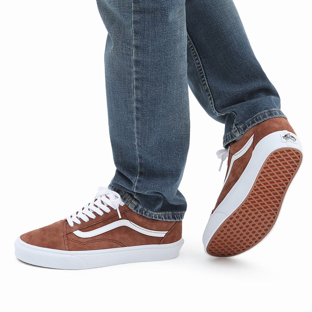 Men's Vans Old Skool Sneakers Brown | USA54720