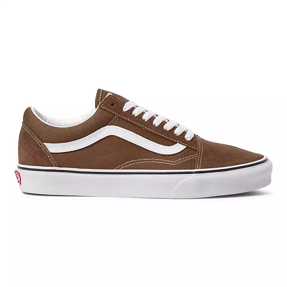 Men's Vans Old Skool Sneakers Brown / White | USA19824