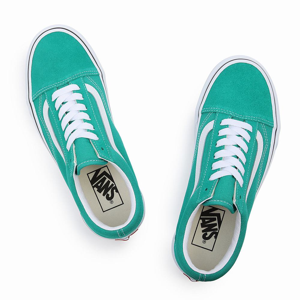 Men's Vans Old Skool Sneakers Green | USA28369