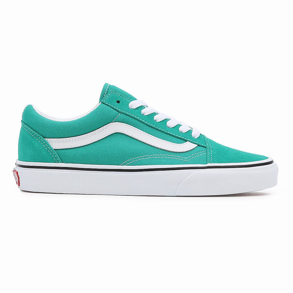 Men's Vans Old Skool Sneakers Green | USA28369