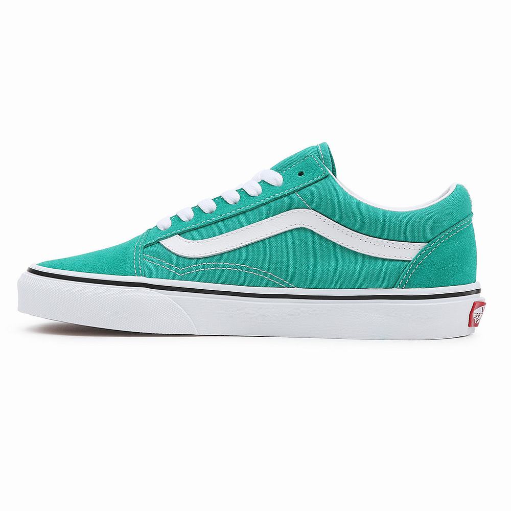 Men's Vans Old Skool Sneakers Green | USA28369