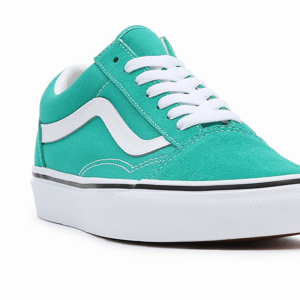 Men's Vans Old Skool Sneakers Green | USA28369