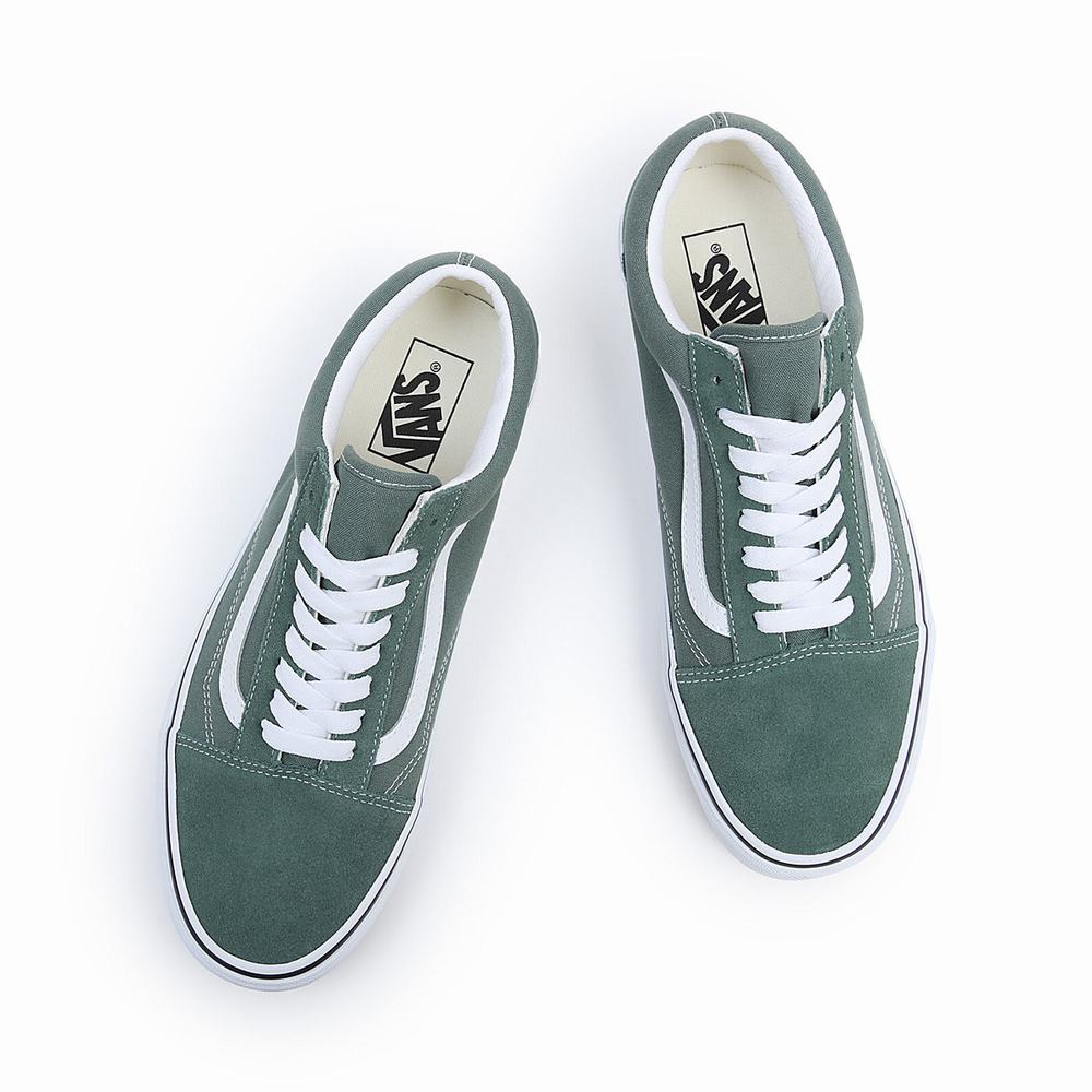 Men's Vans Old Skool Sneakers Green | USA50821