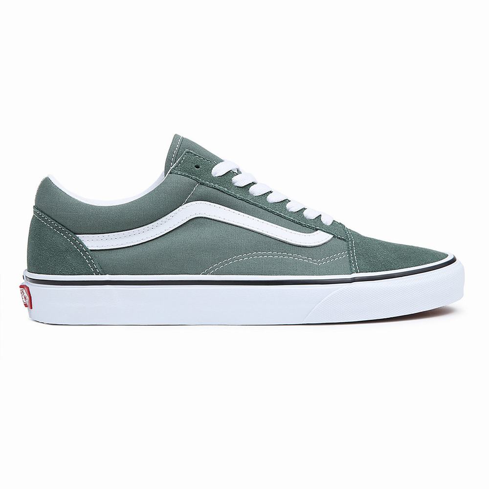 Men's Vans Old Skool Sneakers Green | USA50821