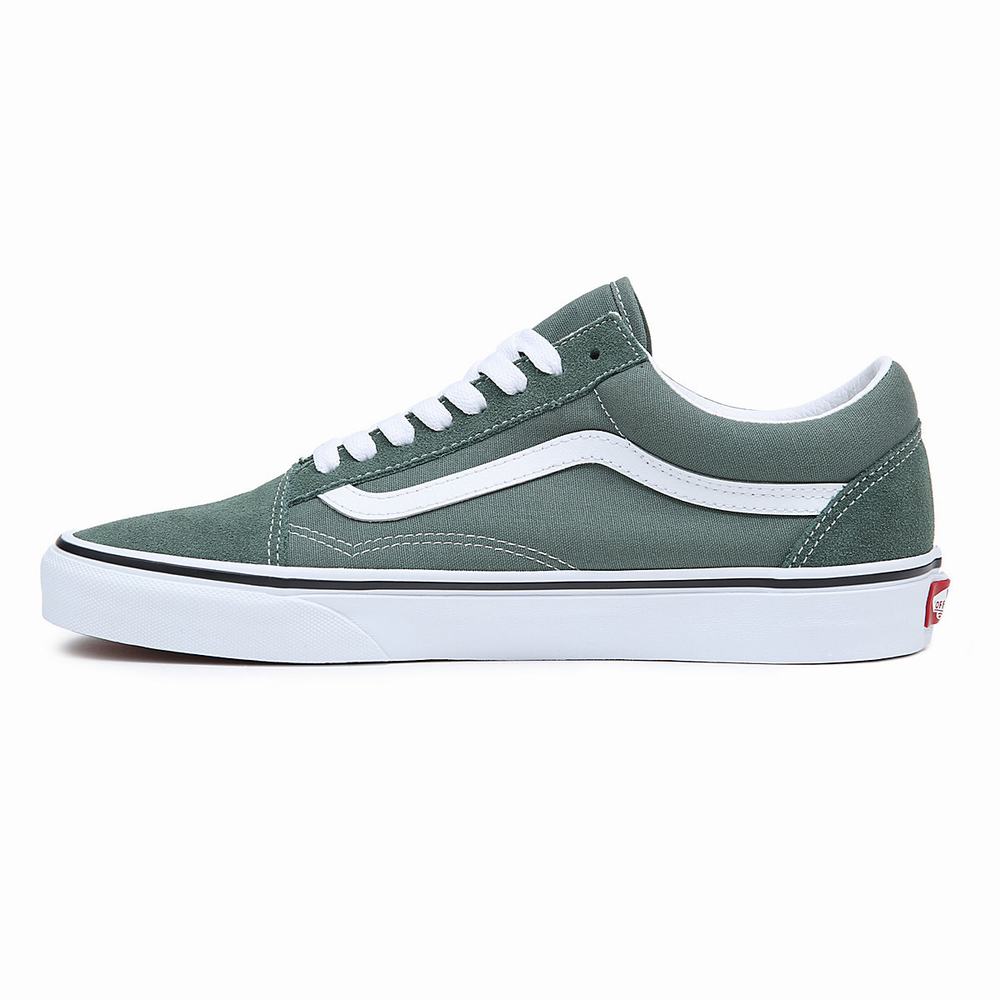 Men's Vans Old Skool Sneakers Green | USA50821