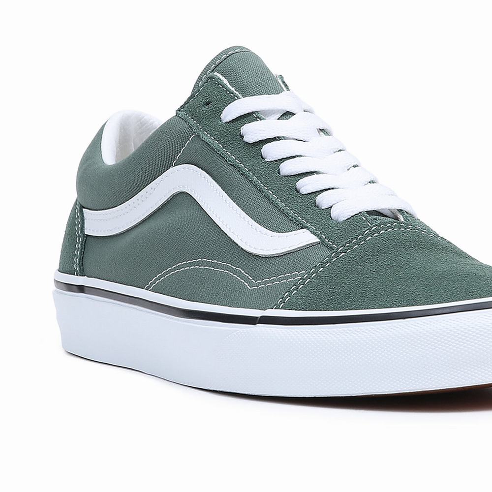 Men's Vans Old Skool Sneakers Green | USA50821