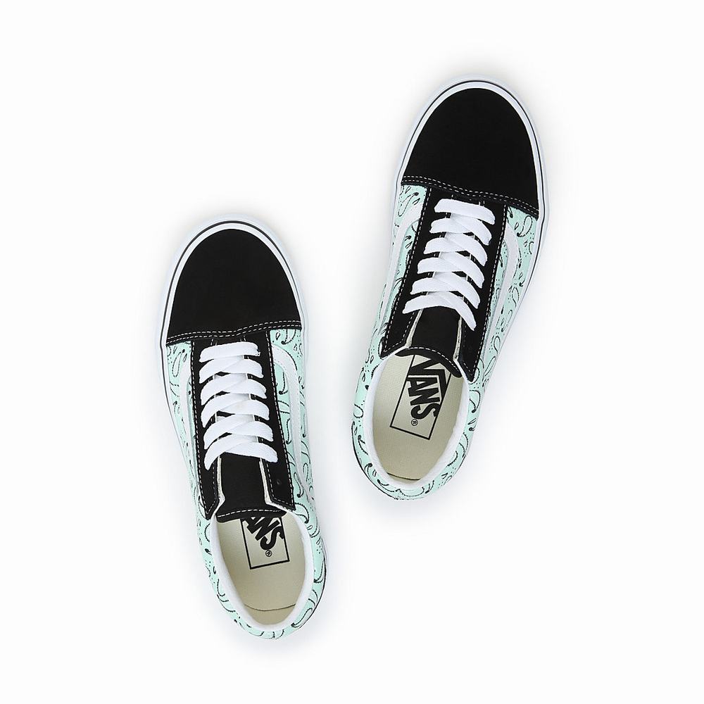 Men's Vans Old Skool Sneakers Green | USA51308