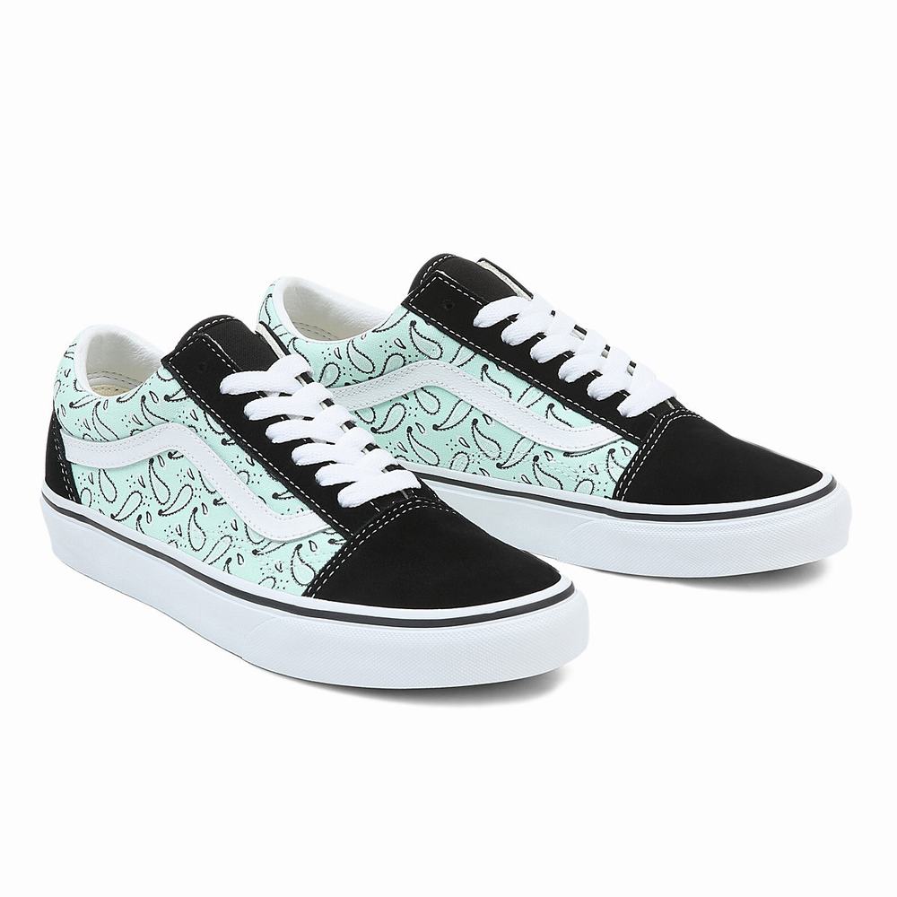 Men\'s Vans Old Skool Sneakers Green | USA51308