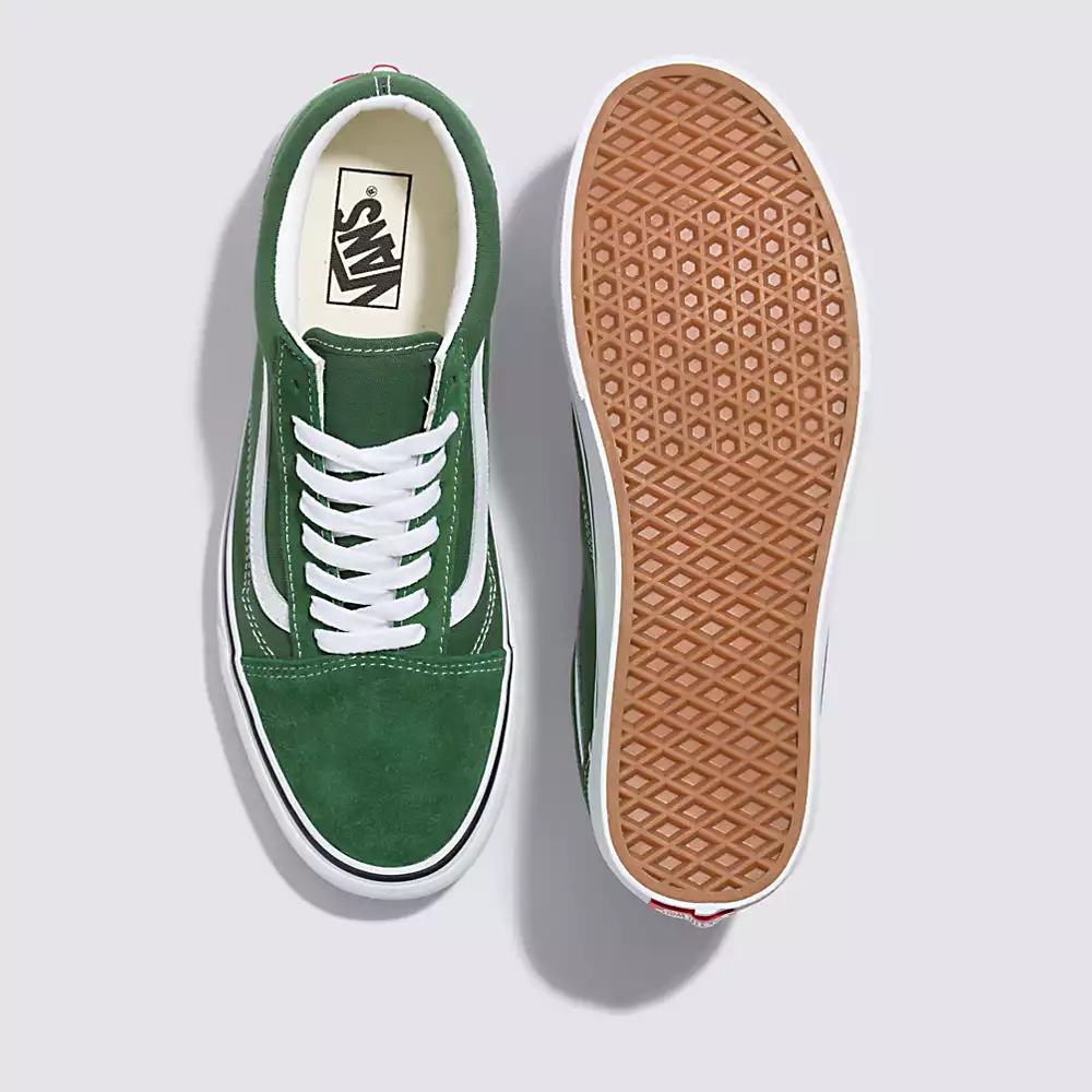 Men's Vans Old Skool Sneakers Green | USA61435