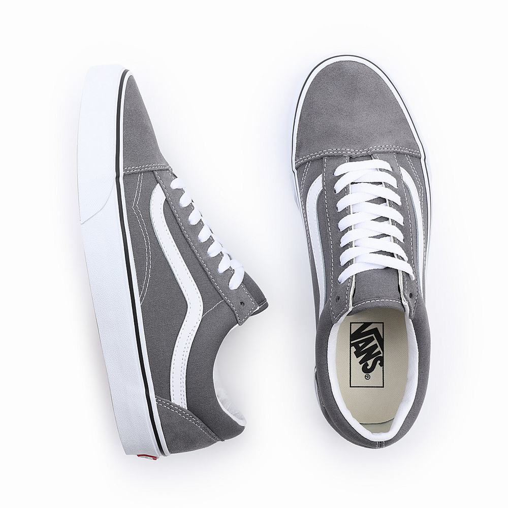 Men's Vans Old Skool Sneakers Grey | USA95742