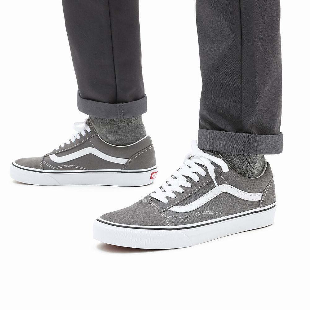 Men's Vans Old Skool Sneakers Grey | USA95742