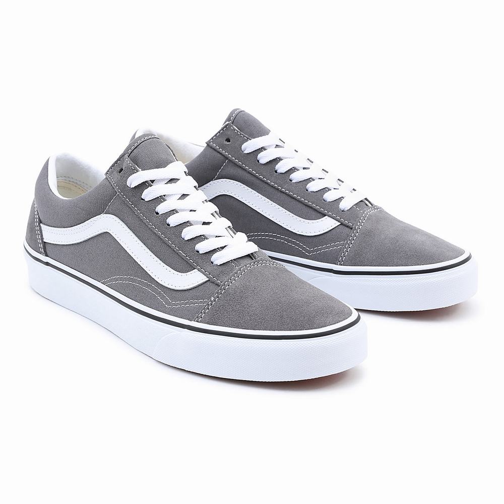 Men\'s Vans Old Skool Sneakers Grey | USA95742