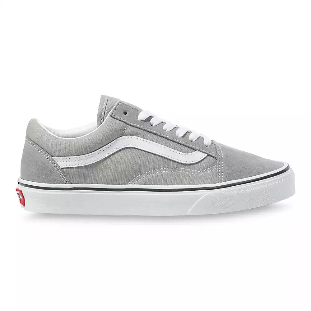 Men's Vans Old Skool Sneakers Grey / White | USA62419