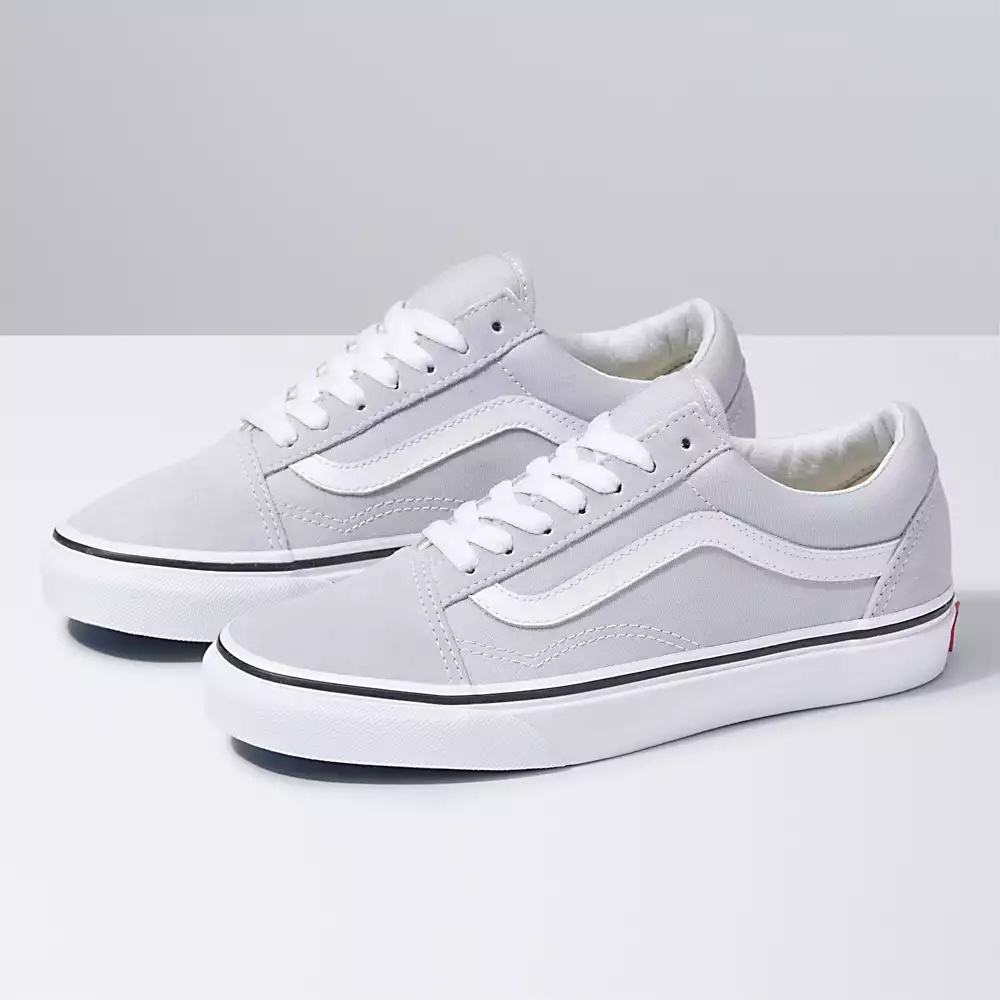 Men\'s Vans Old Skool Sneakers Grey / White | USA85609