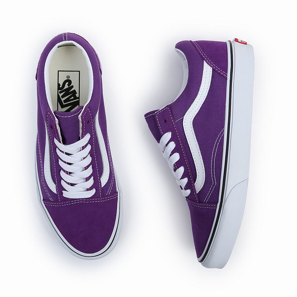 Men's Vans Old Skool Sneakers Purple | USA05216