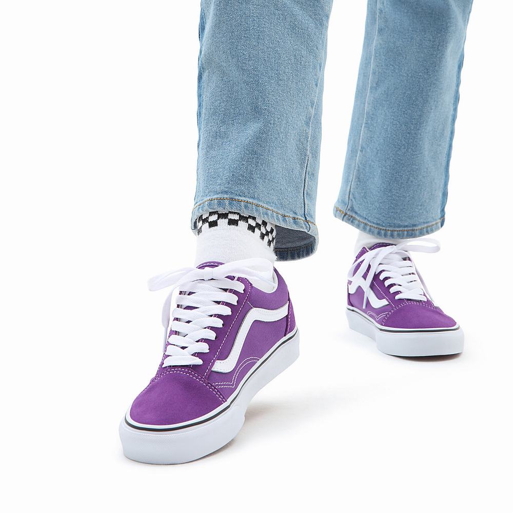 Men's Vans Old Skool Sneakers Purple | USA05216