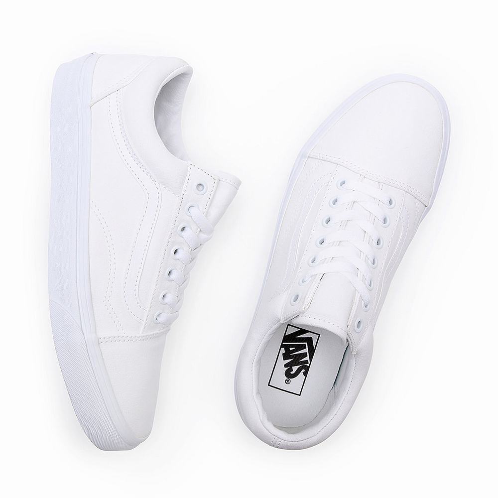 Men's Vans Old Skool Sneakers White | USA48162