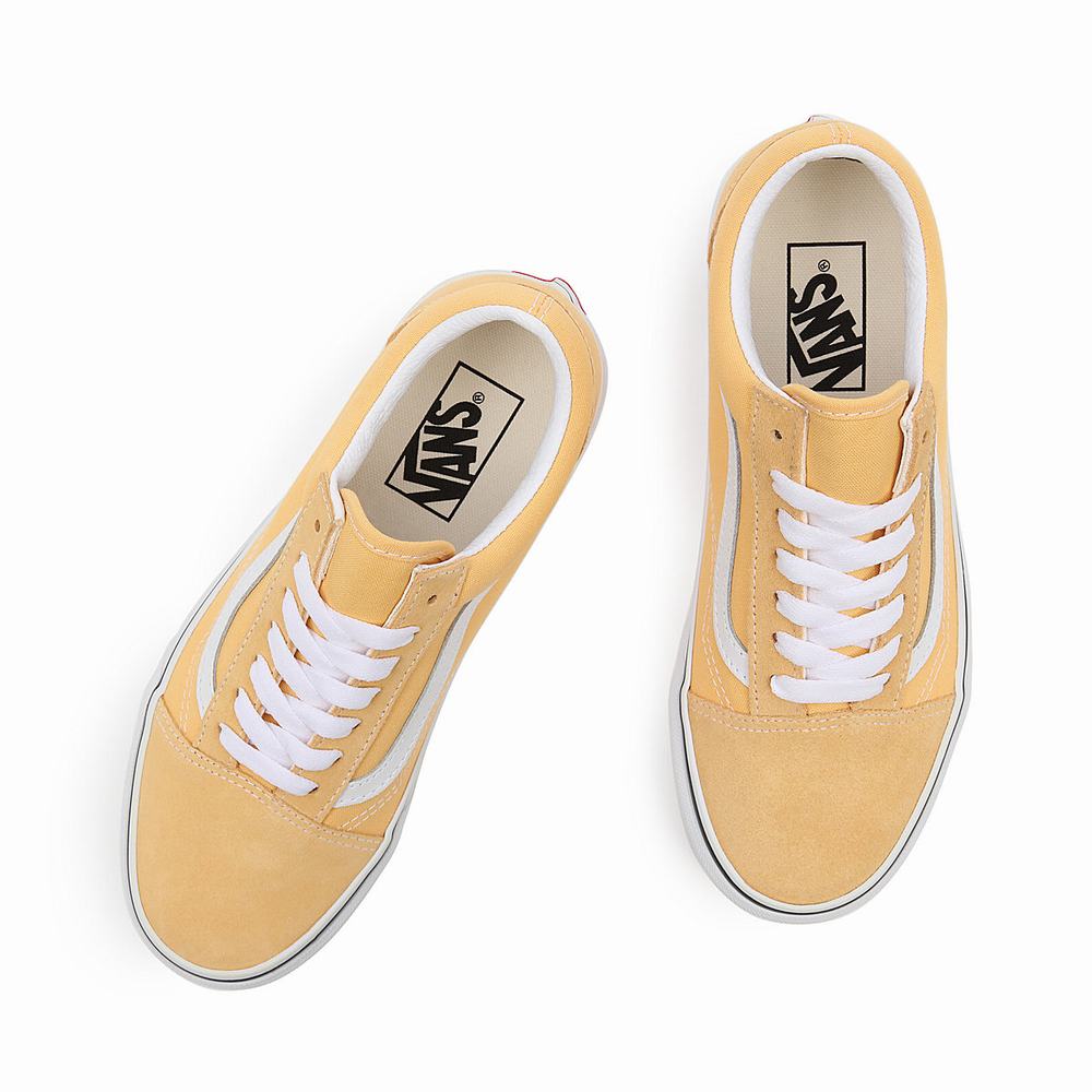 Men's Vans Old Skool Sneakers Yellow | USA80652