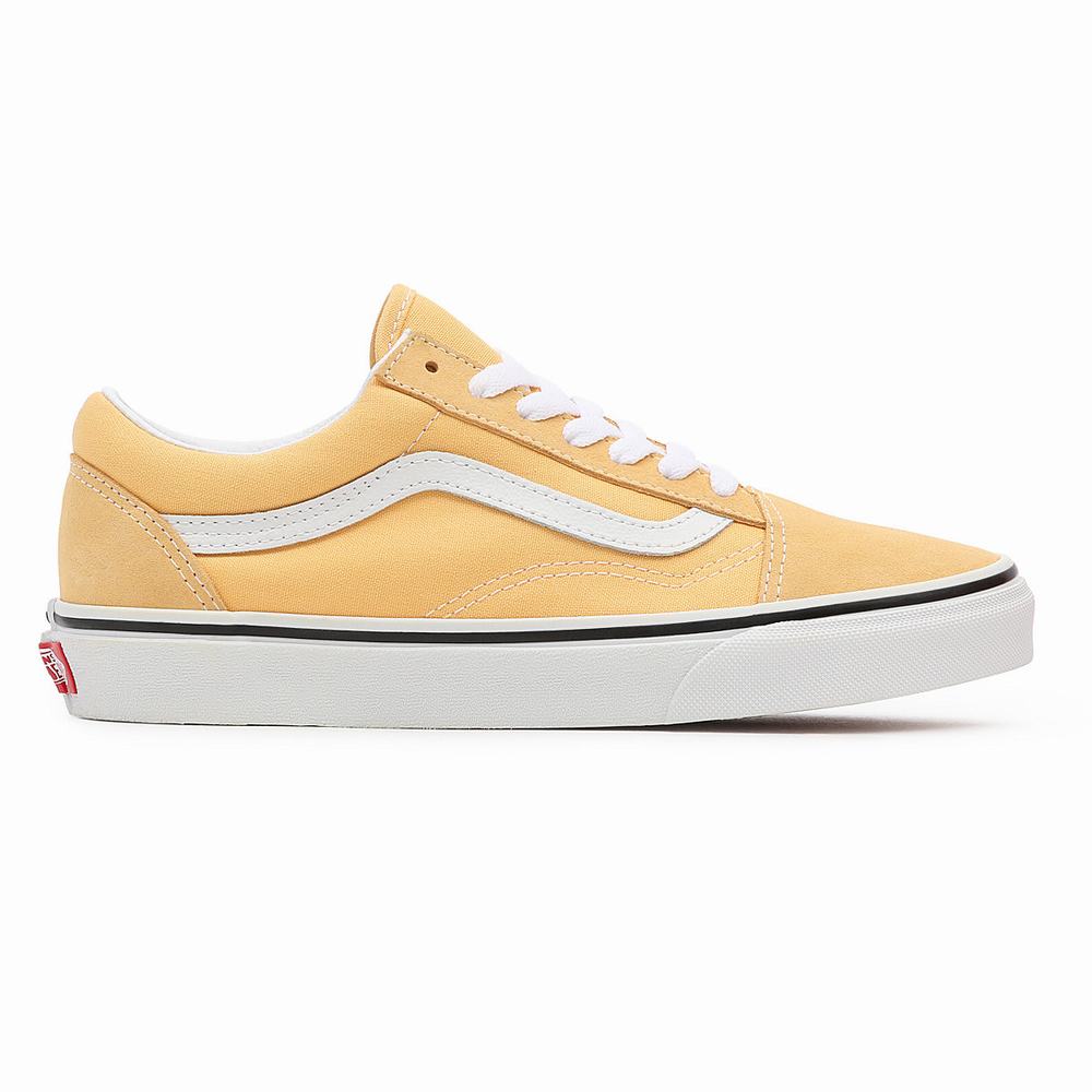 Men's Vans Old Skool Sneakers Yellow | USA80652