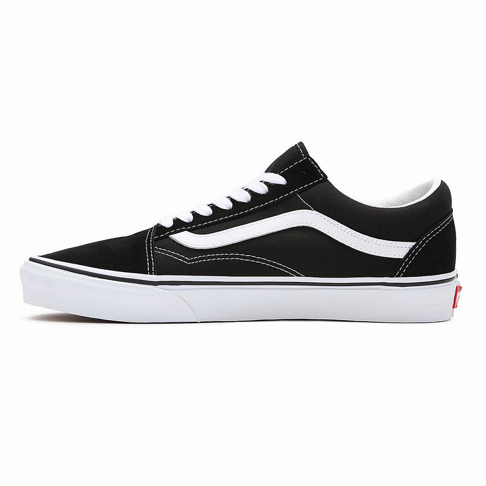 Men's Vans Old Skool Wide Fit Sneakers Black | USA38451