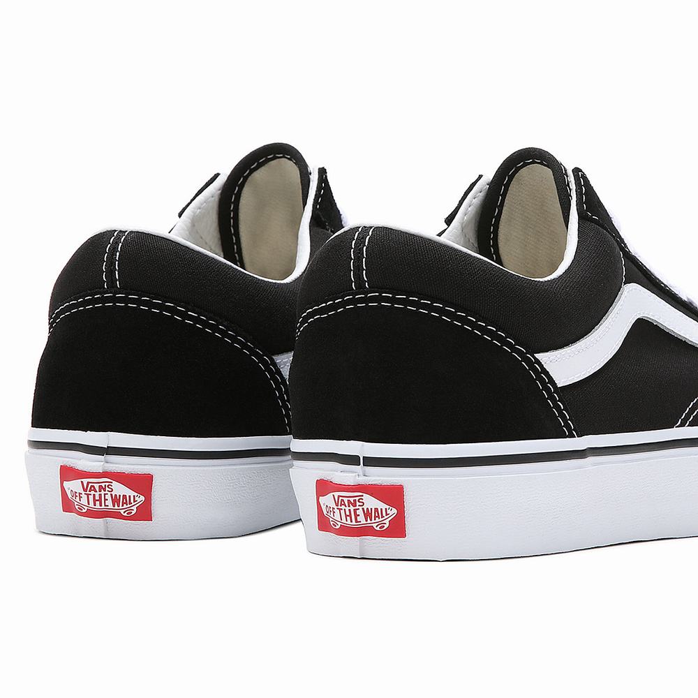 Men's Vans Old Skool Wide Fit Sneakers Black | USA38451