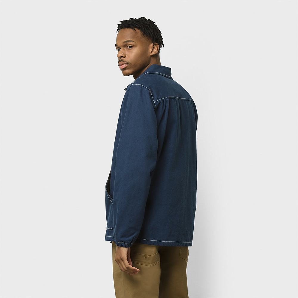 Men's Vans Onward & Upward Jackets Blue | USA63824