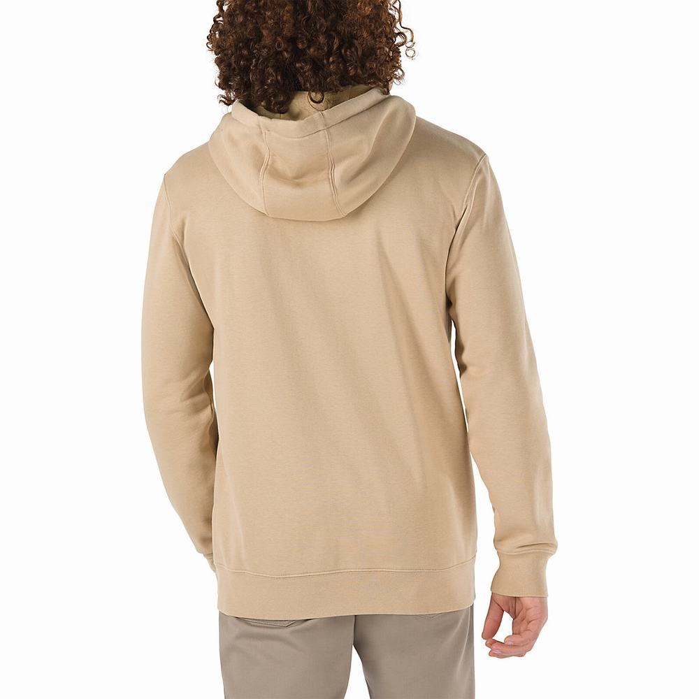 Men's Vans Onward & Upward Pullover Beige | USA81394