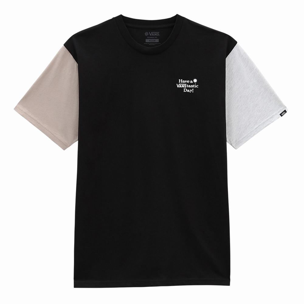 Men's Vans Opposite II T Shirts Black | USA68310