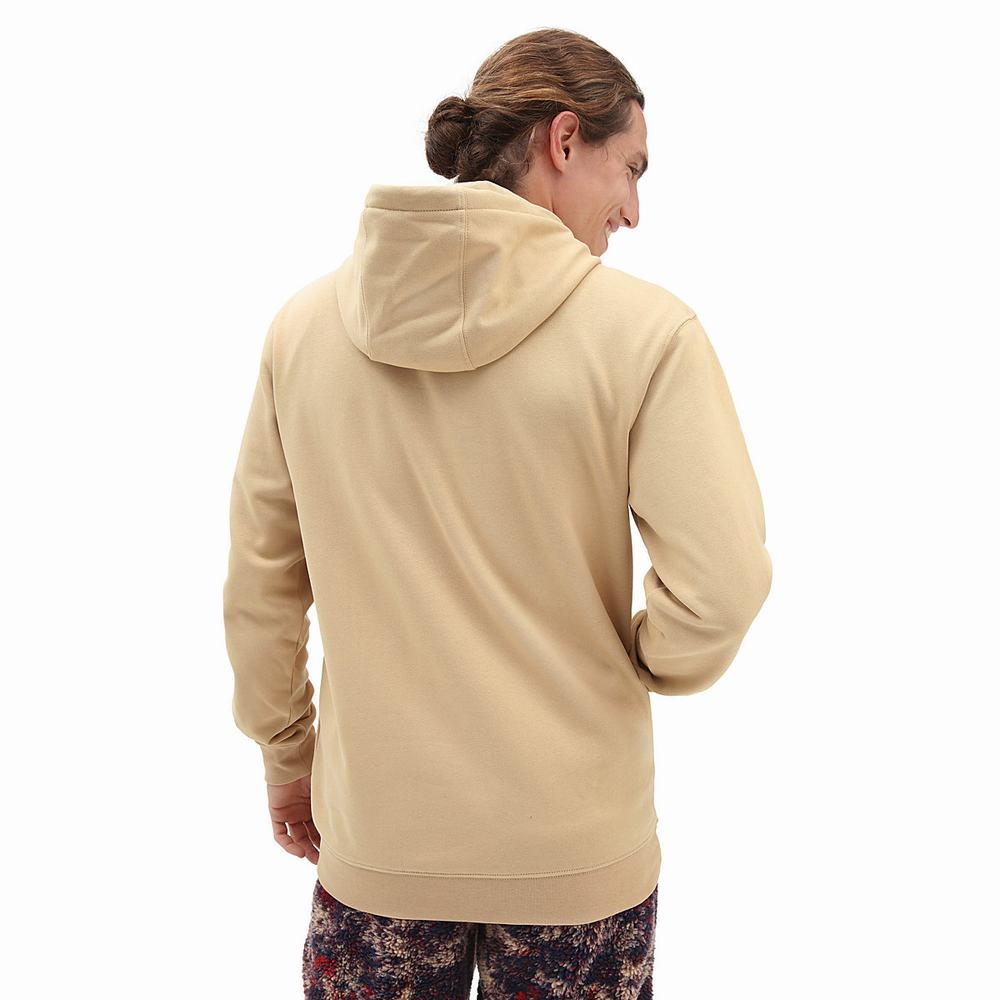 Men's Vans Outdoor Club Hoodie Beige | USA68542