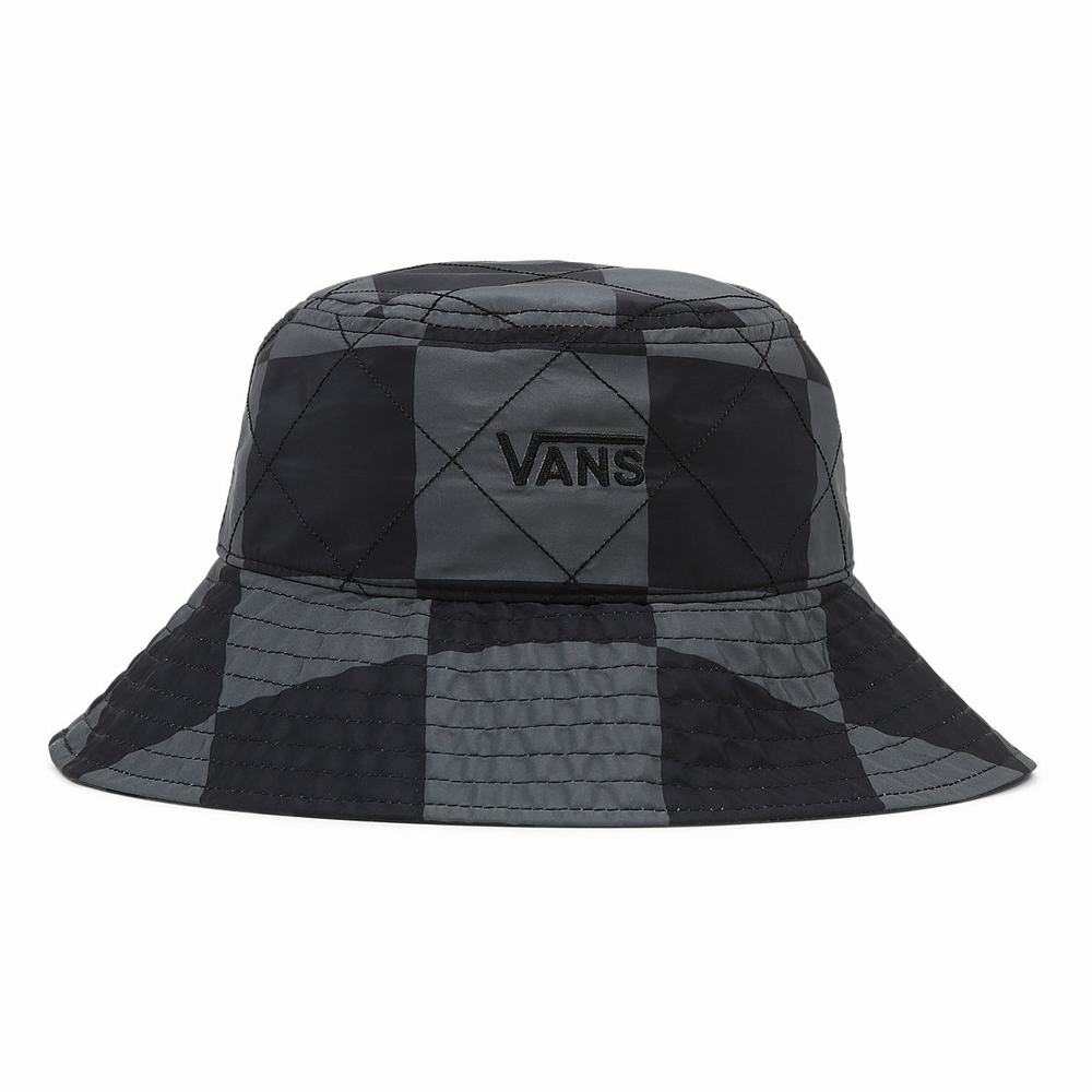 Men\'s Vans Outdoor Club McKinley Bucket Hats Grey | USA40263