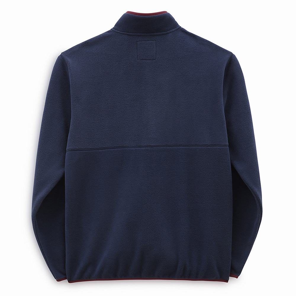 Men's Vans Outdoor Club Sweatshirts Blue | USA37526