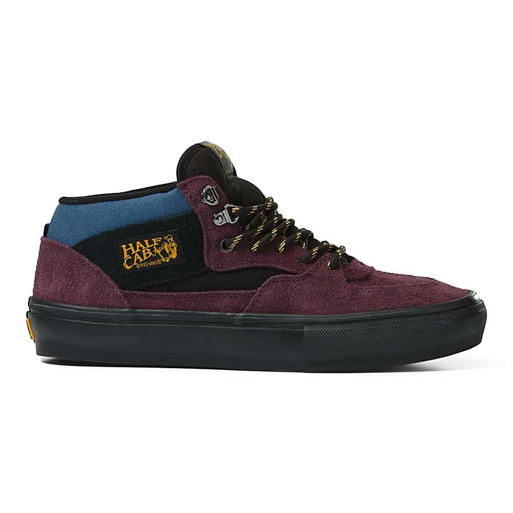 Men's Vans Outdoor Skate Half Cab Shoes Skate Shoes Purple / Black | USA31465