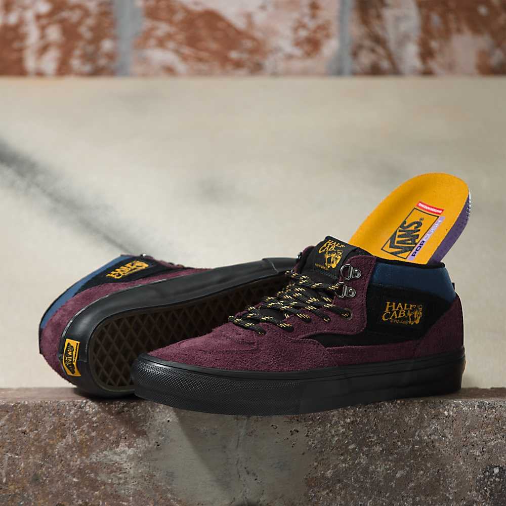 Men\'s Vans Outdoor Skate Half Cab Shoes Skate Shoes Purple / Black | USA31465