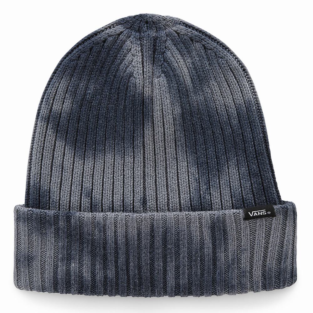 Men\'s Vans Parkview Cuff Beanie Blue | USA93482