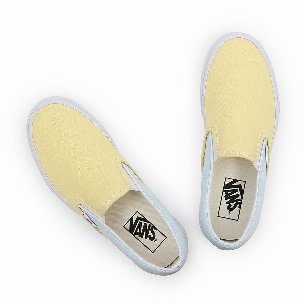 Men's Vans Pastel Block Classic Slip On Shoes Multicolor | USA95614