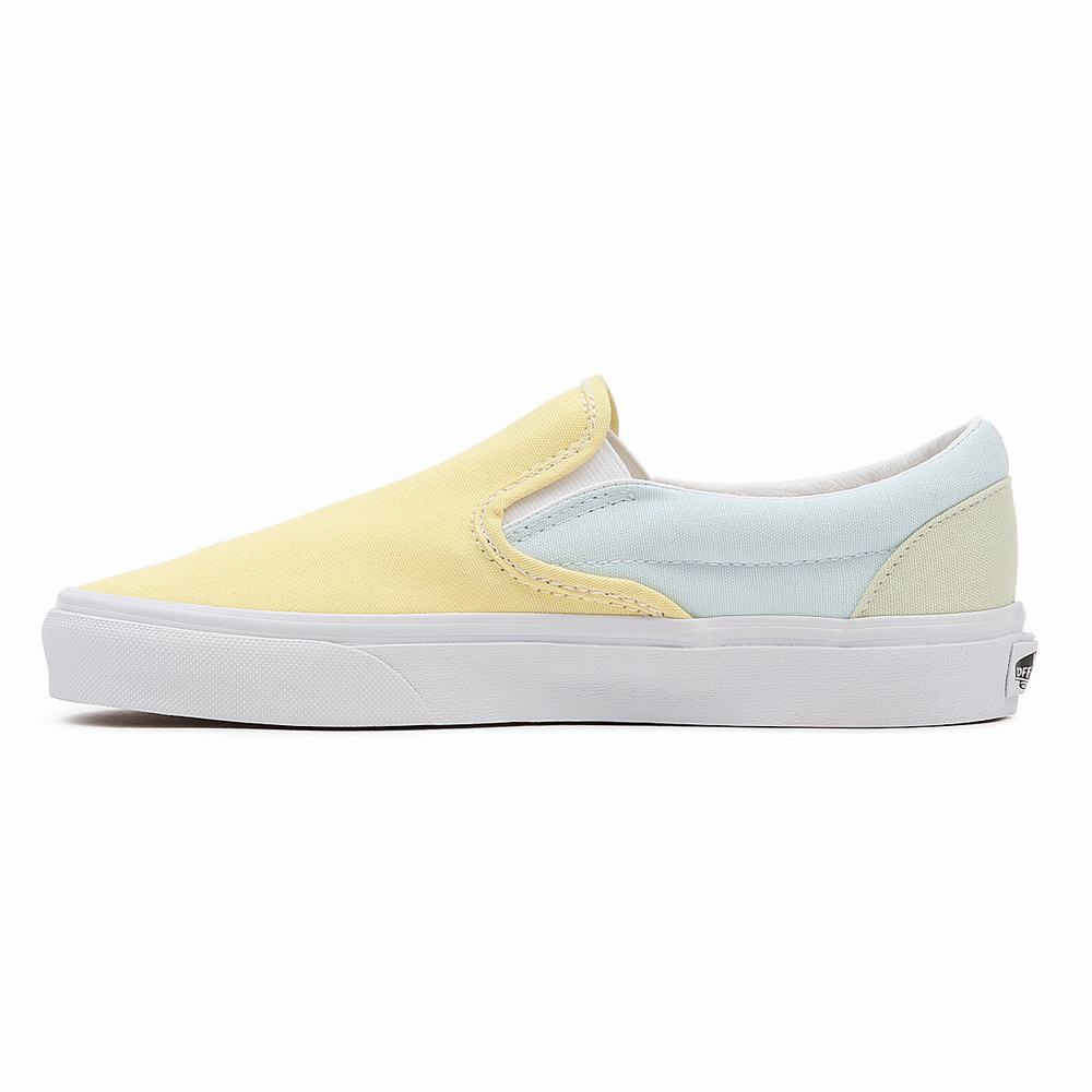 Men's Vans Pastel Block Classic Slip On Shoes Multicolor | USA95614