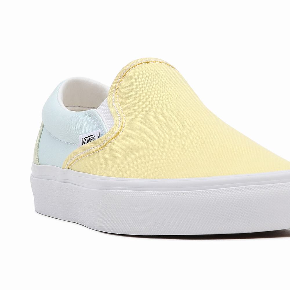 Men's Vans Pastel Block Classic Slip On Shoes Multicolor | USA95614