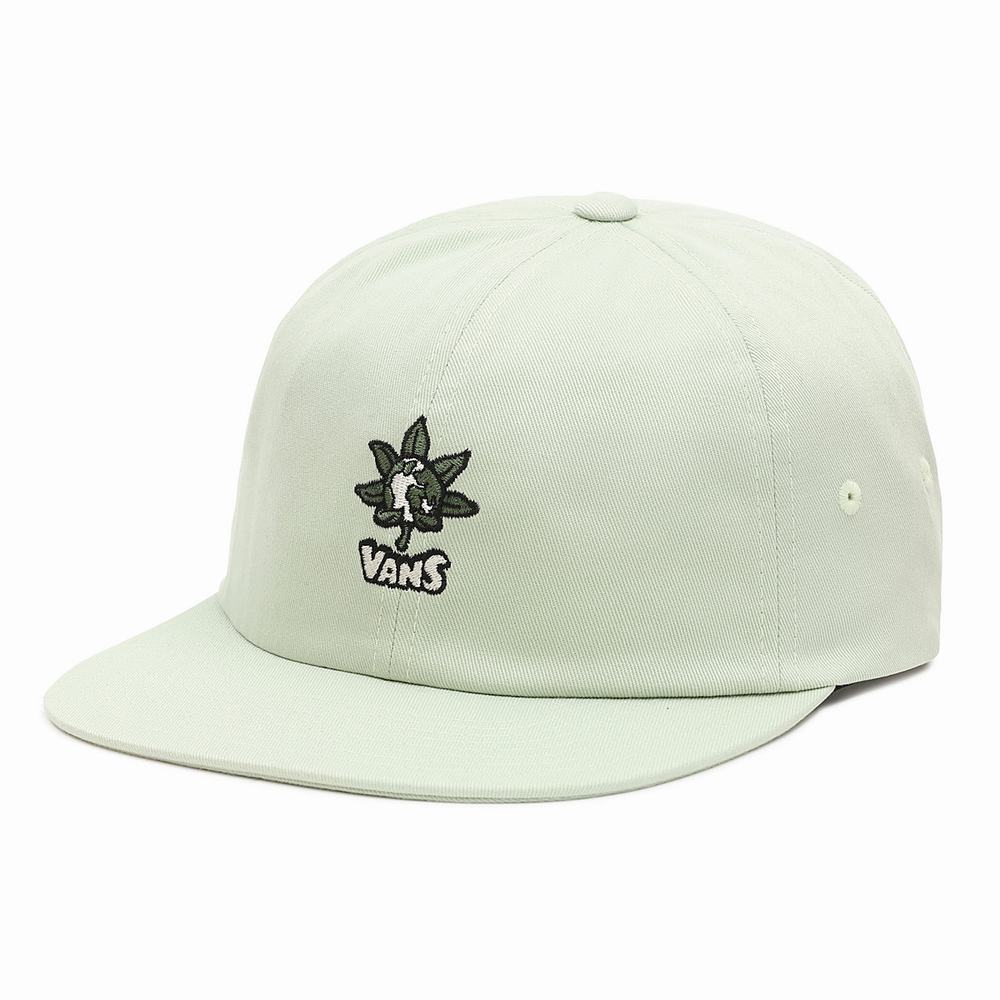 Men's Vans Peace Of Mind Jockey Hats Green | USA32789