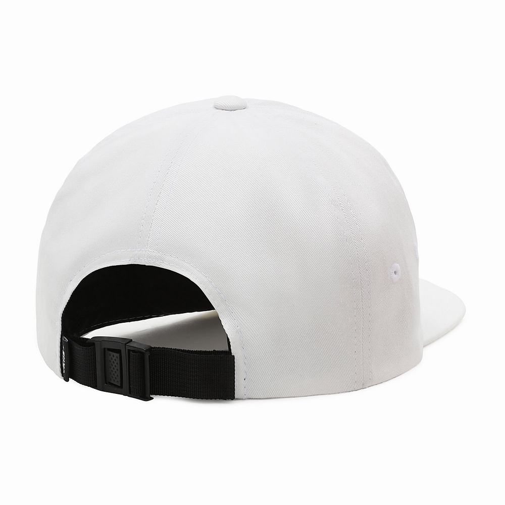 Men's Vans Peace Of Mind Jockey Hats White | USA46159