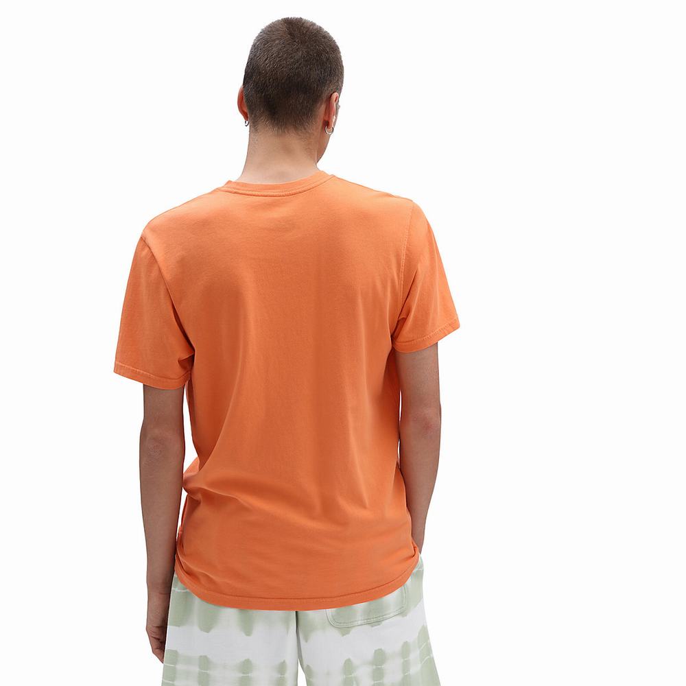 Men's Vans Peace Of Mind T Shirts Orange | USA06458