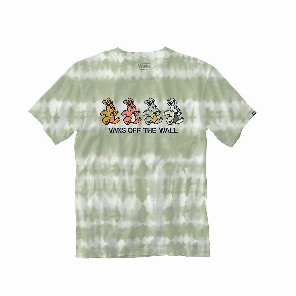 Men's Vans Peace Of Mind Tie Dye T Shirts Green | USA17489