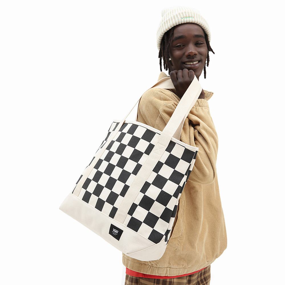 Men's Vans Pergs Tote Bags White | USA35429