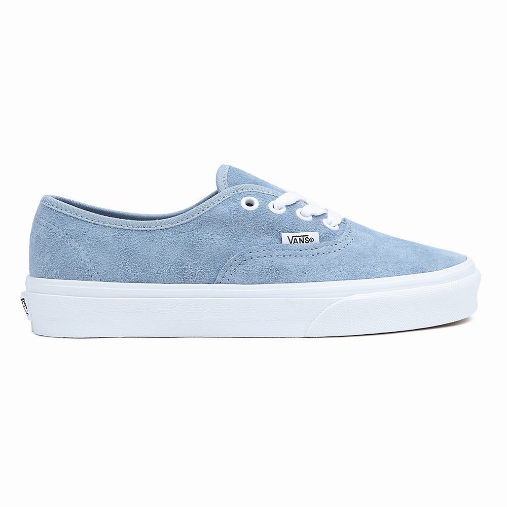 Men's Vans Pig Suede Authentic Sneakers Blue | USA57834